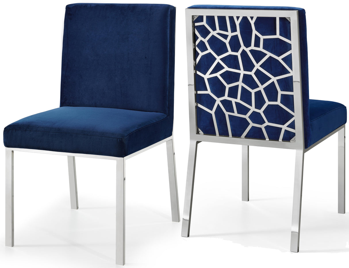 Opal Navy Velvet Dining Chair