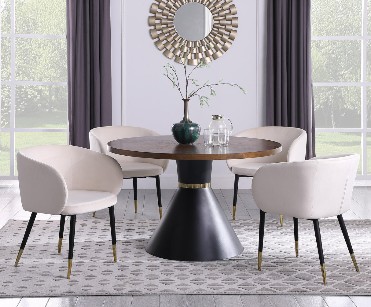 Sheridan Brown Wood Dining Table - galleria furniture outlet