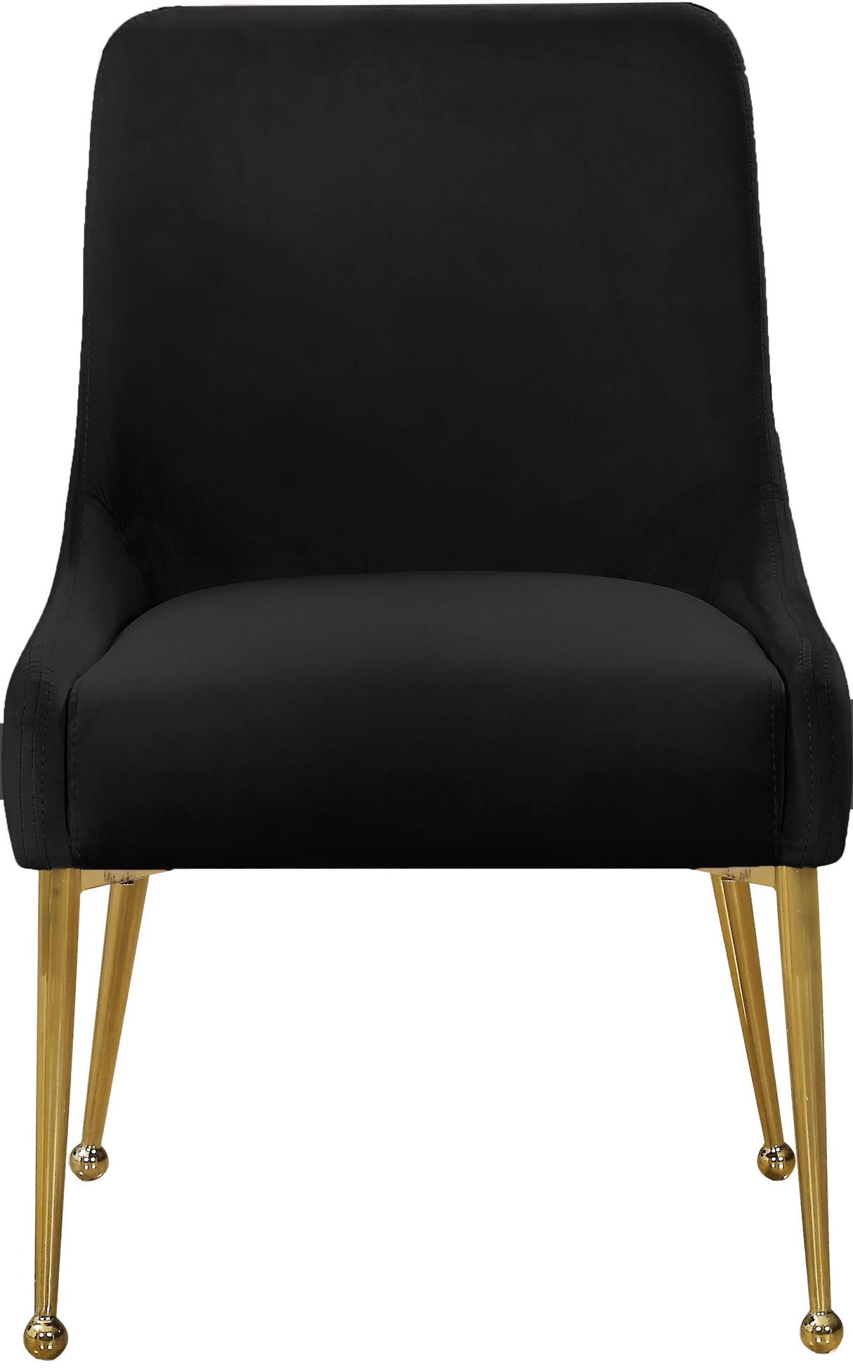 Owen Black Velvet Dining Chair - galleria furniture outlet