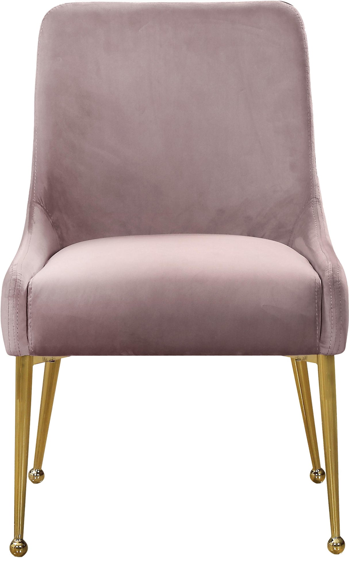 Owen Pink Velvet Dining Chair - galleria furniture outlet