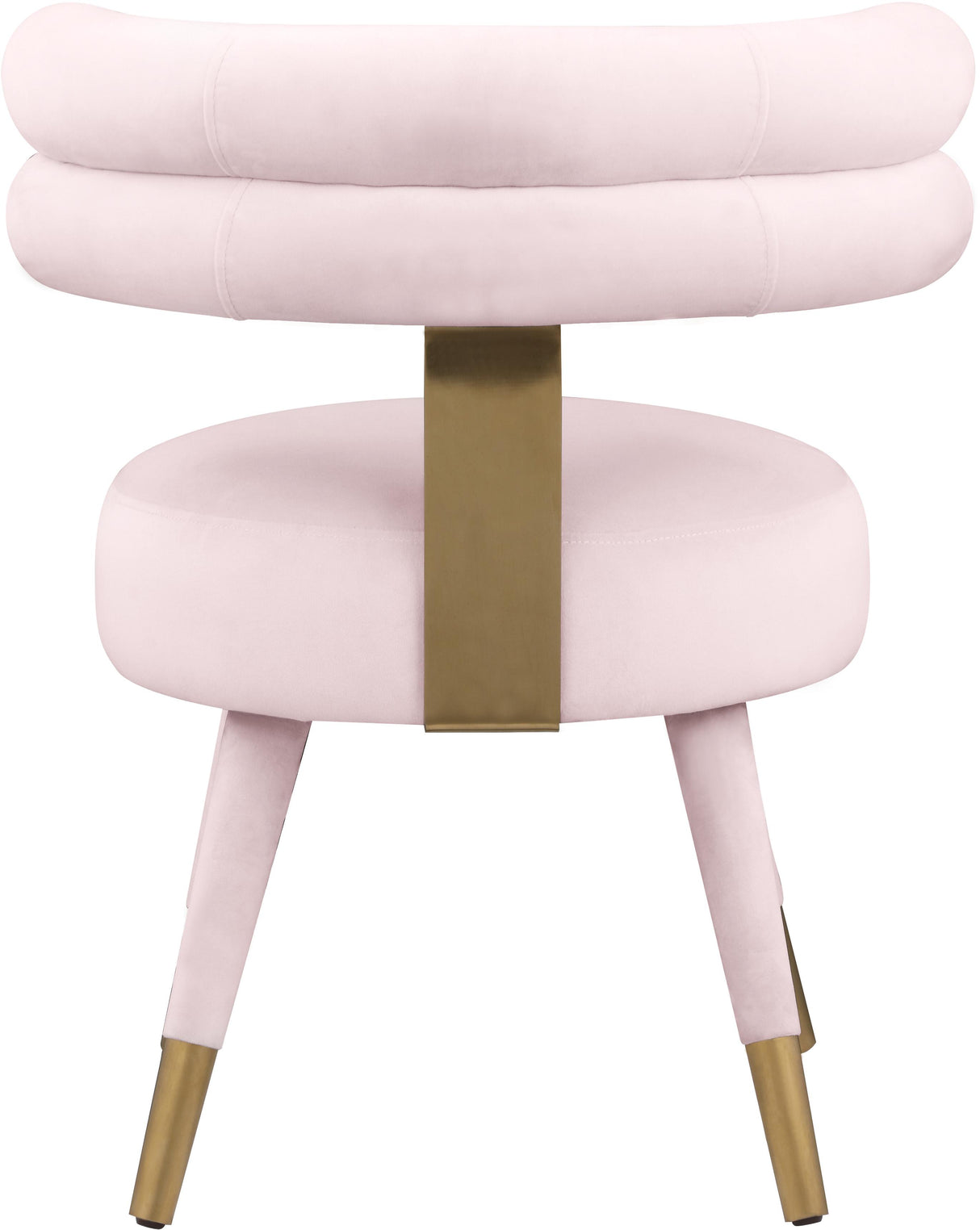 Fitzroy Pink Velvet Dining Chair - galleria furniture outlet