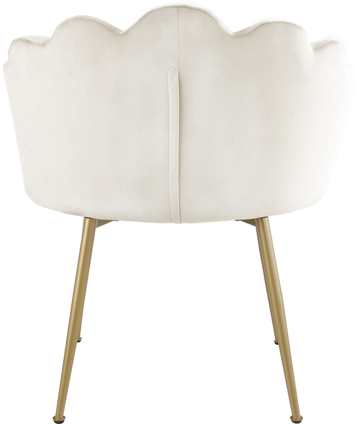 Claire Cream Velvet Dining Chair - galleria furniture outlet