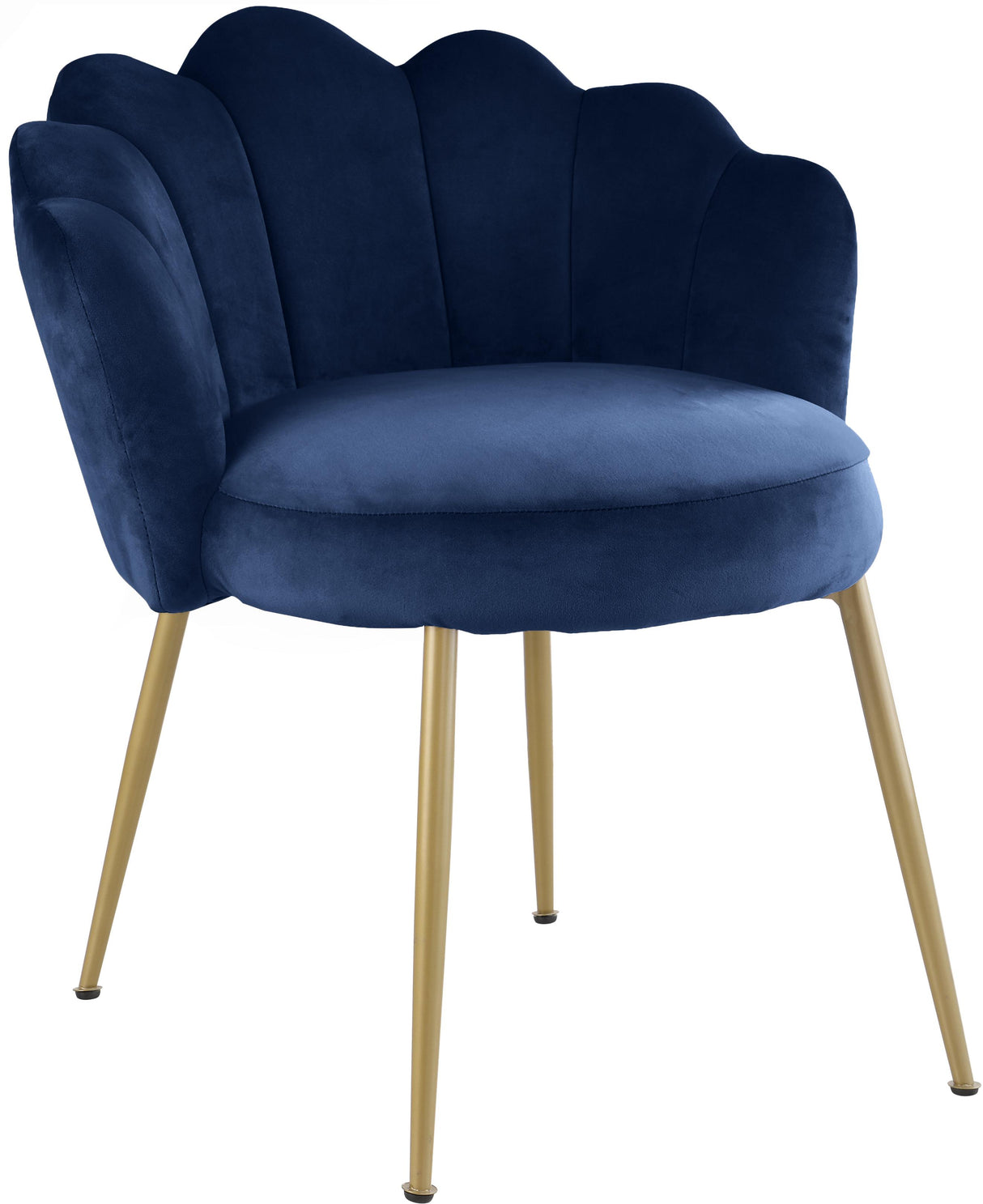 Claire Navy Velvet Dining Chair - galleria furniture outlet