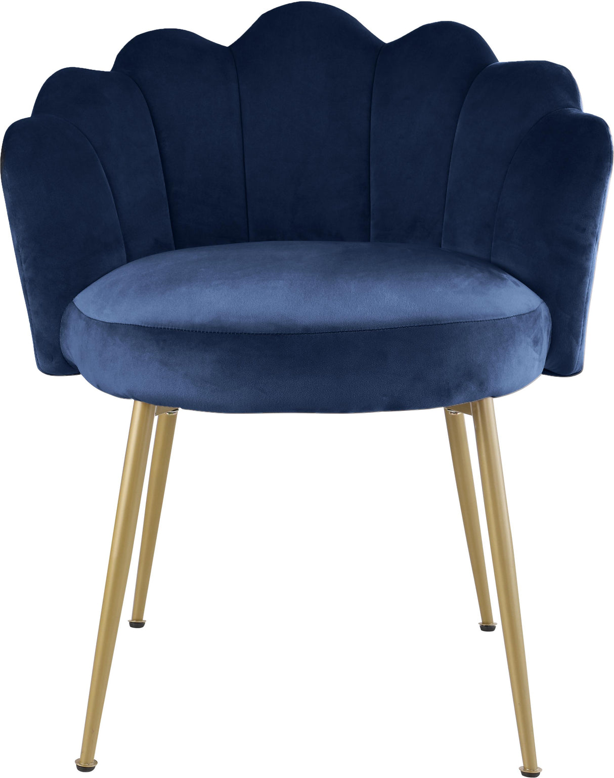 Claire Navy Velvet Dining Chair - galleria furniture outlet