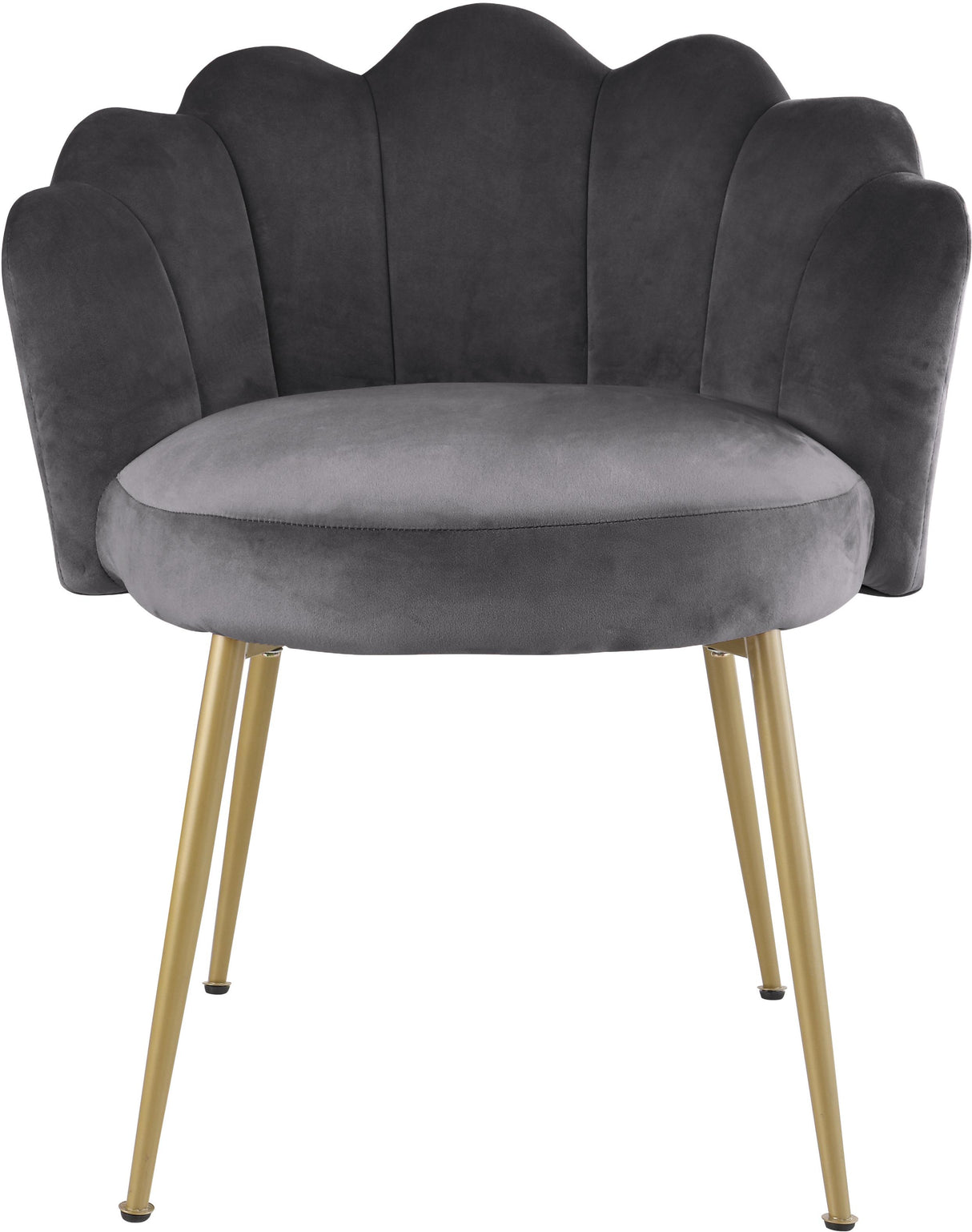Claire Grey Velvet Dining Chair - galleria furniture outlet