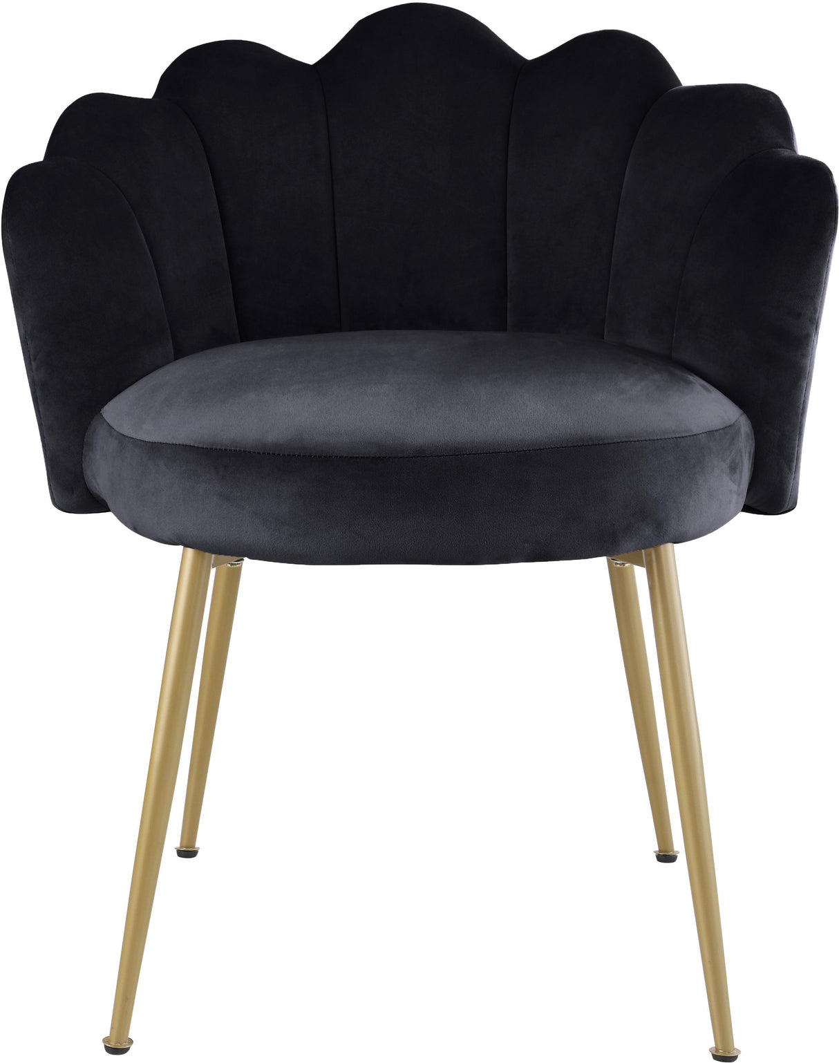 Claire Black Velvet Dining Chair - galleria furniture outlet