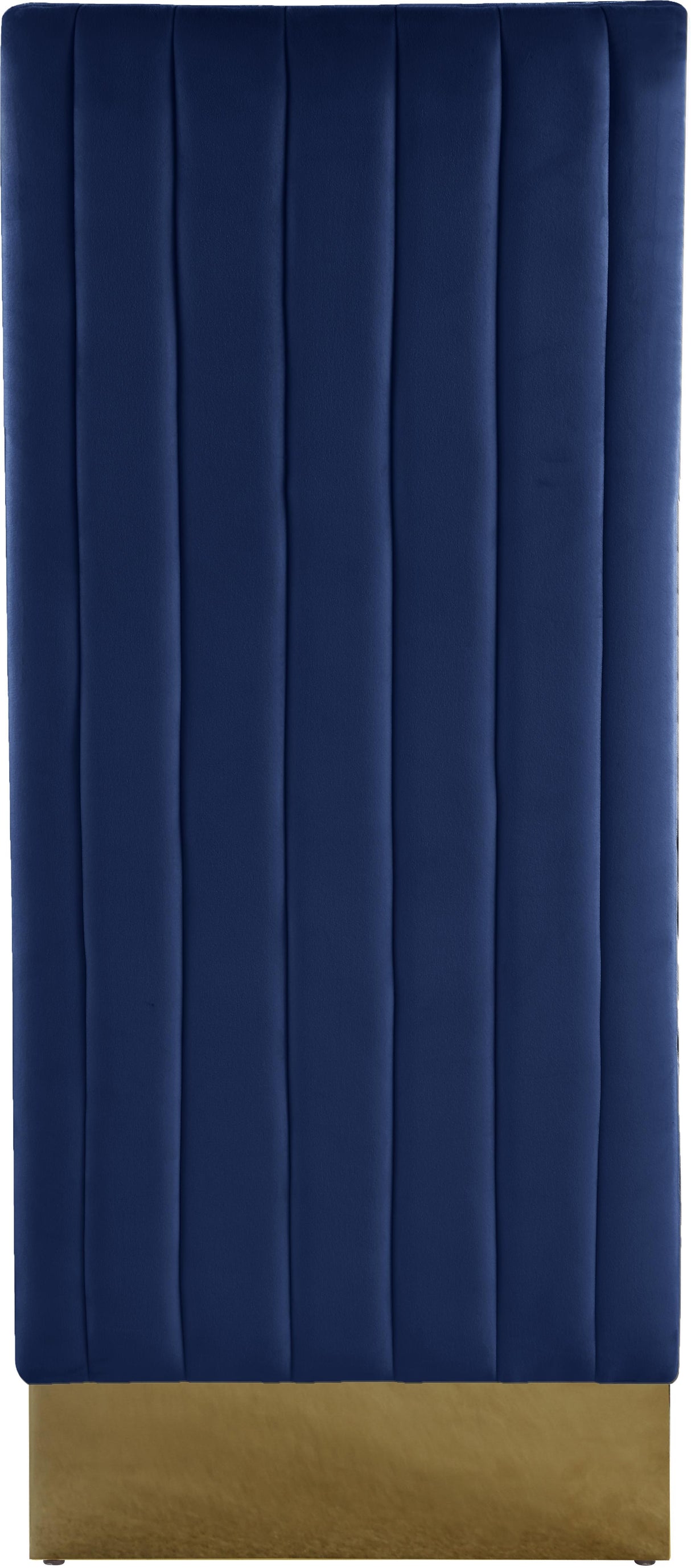 Porsha Navy Velvet Dining Chair - galleria furniture outlet