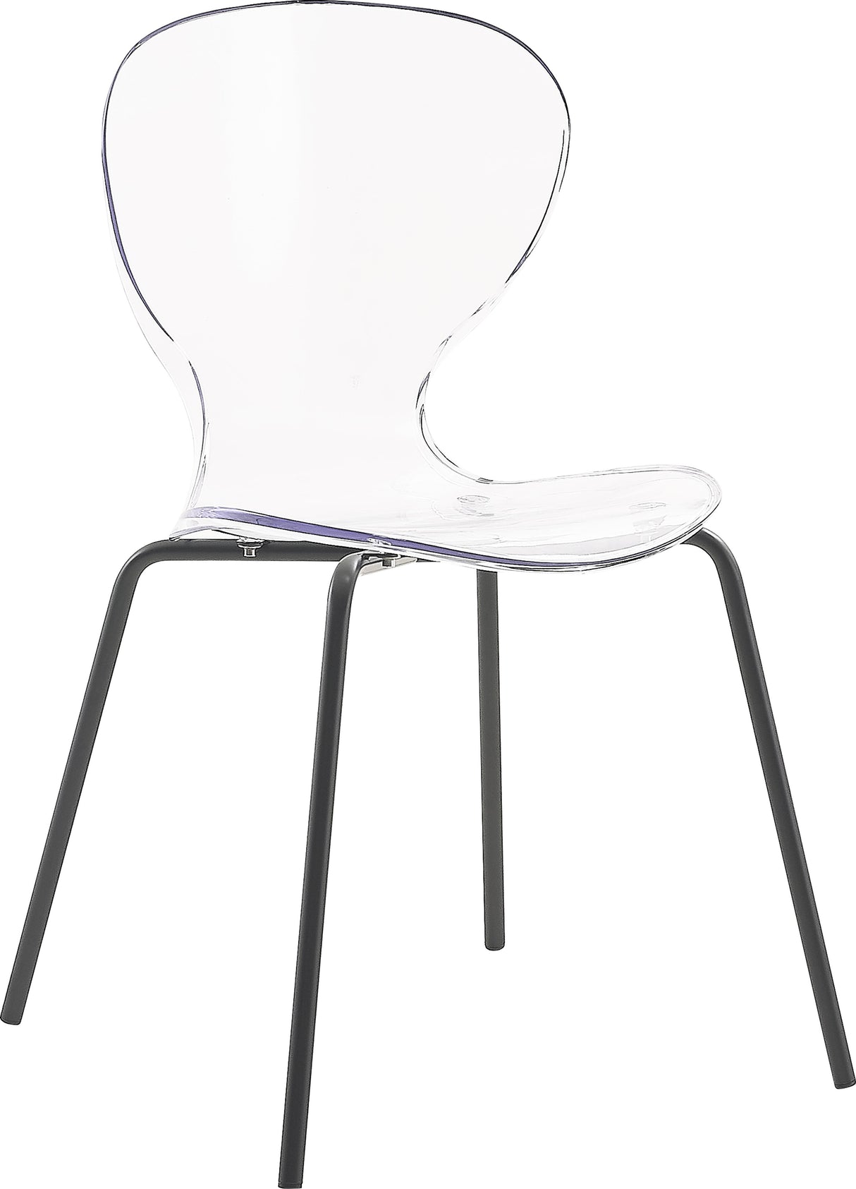 Clarion Matte Black Dining Chair - galleria furniture outlet