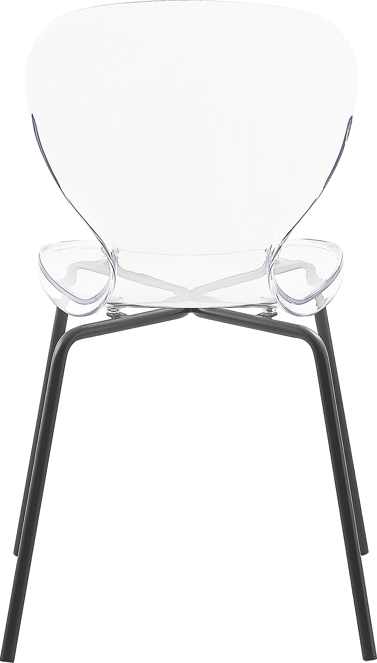 Clarion Matte Black Dining Chair - galleria furniture outlet