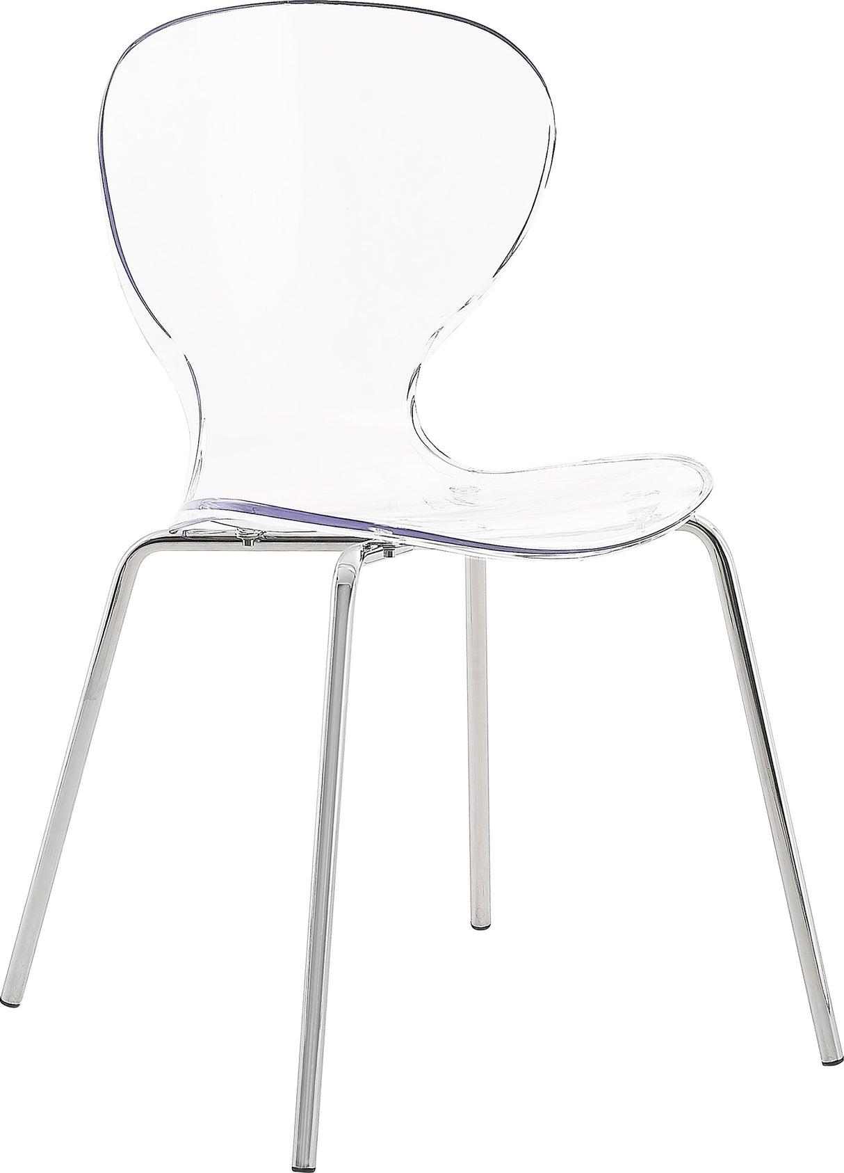 Clarion Chrome Dining Chair - galleria furniture outlet