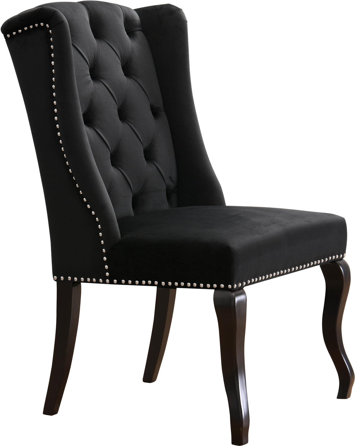 Suri Black Velvet Dining Chair - galleria furniture outlet