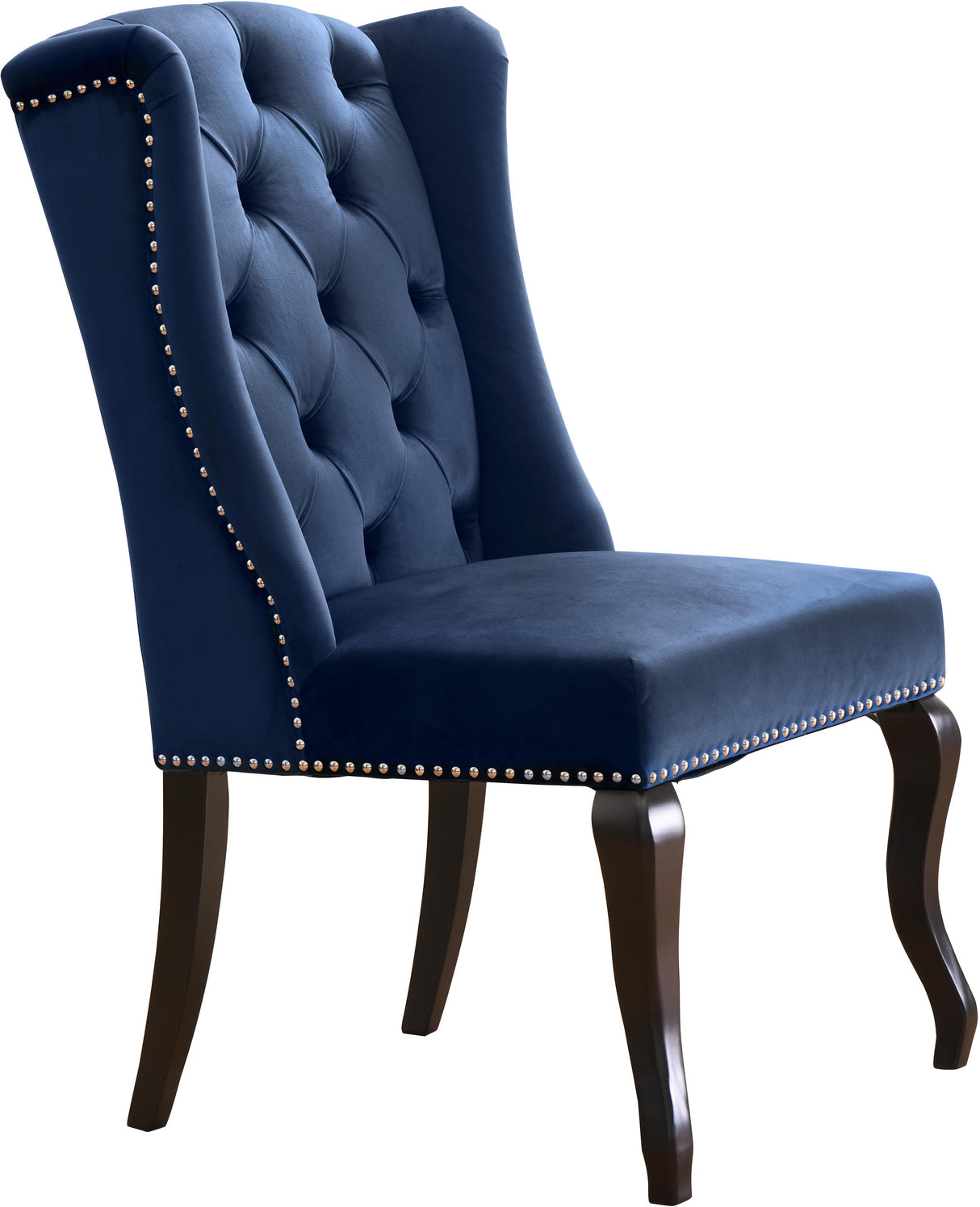Suri Navy Velvet Dining Chair - galleria furniture outlet