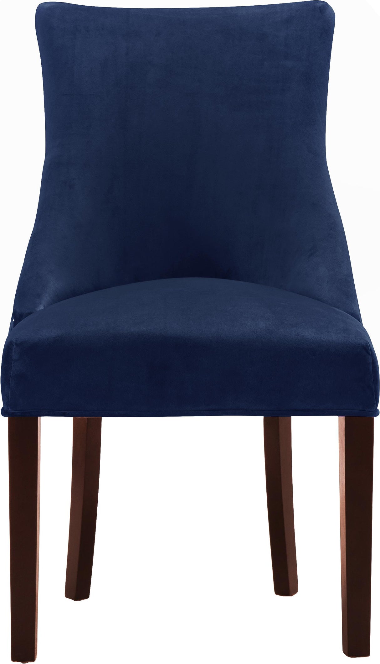 Hannah Navy Velvet Dining Chair - galleria furniture outlet