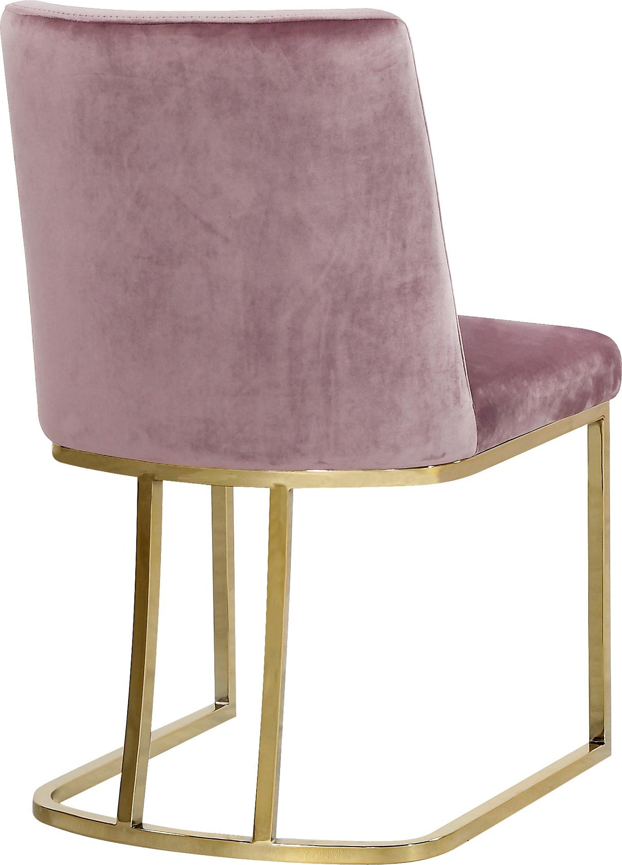 Heidi Pink Velvet Dining Chair - galleria furniture outlet