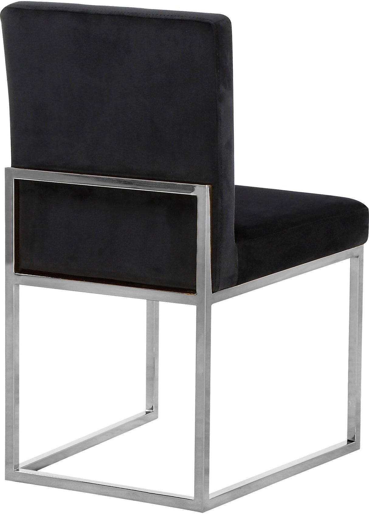 Giselle Black Velvet Dining Chair - galleria furniture outlet