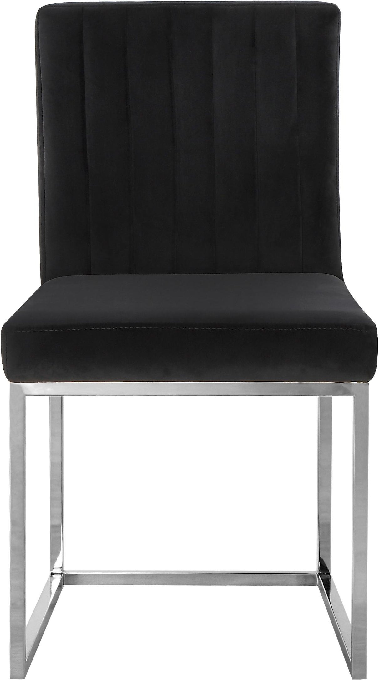 Giselle Black Velvet Dining Chair - galleria furniture outlet
