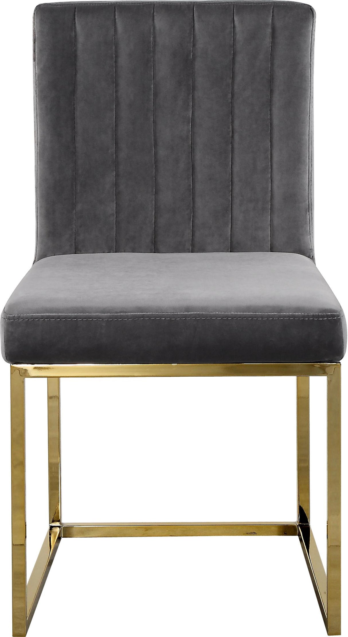 Giselle Grey Velvet Dining Chair - galleria furniture outlet