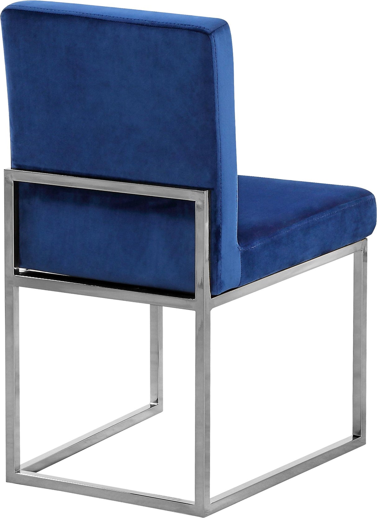 Giselle Navy Velvet Dining Chair - galleria furniture outlet