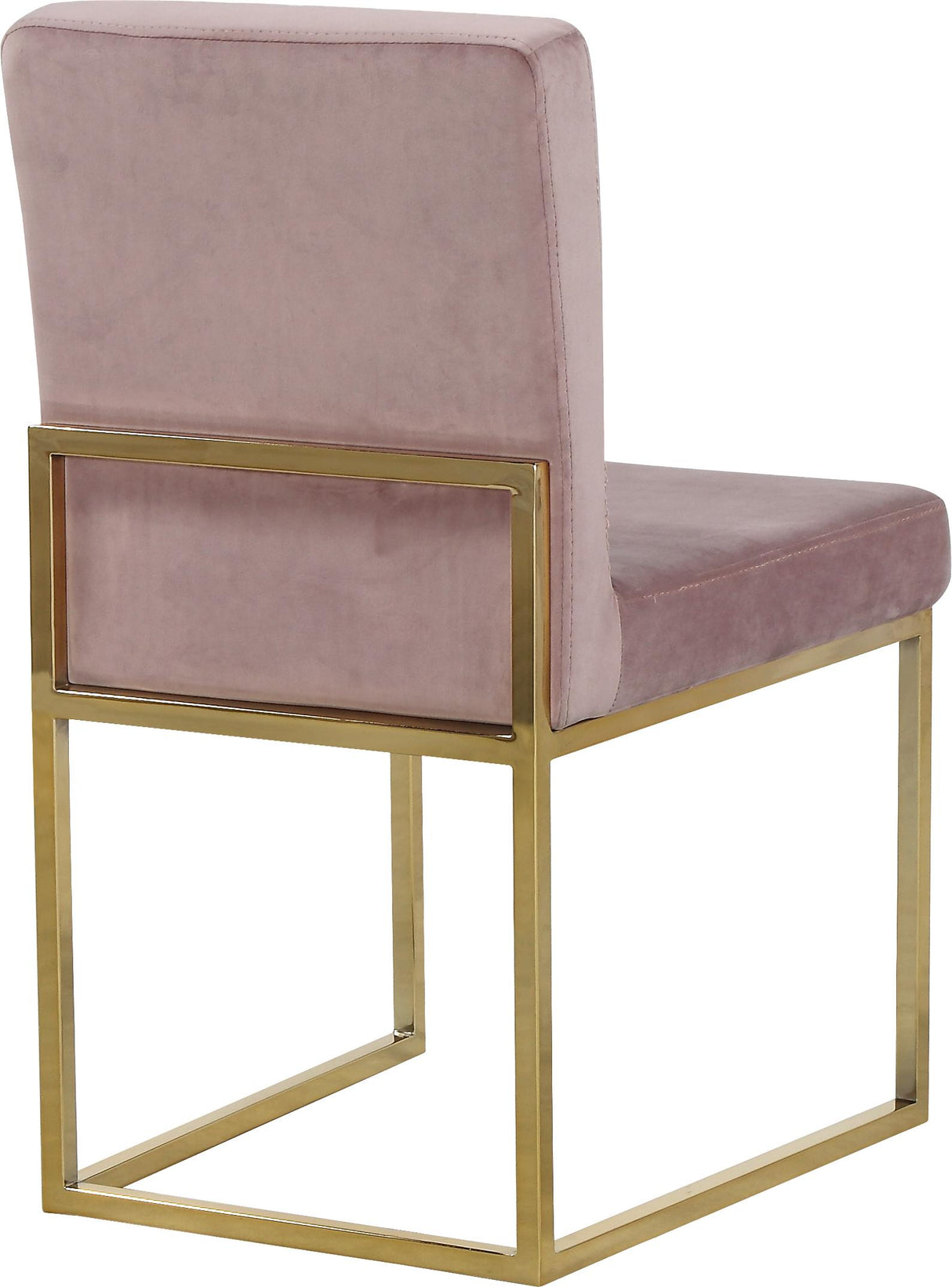 Giselle Pink Velvet Dining Chair - galleria furniture outlet