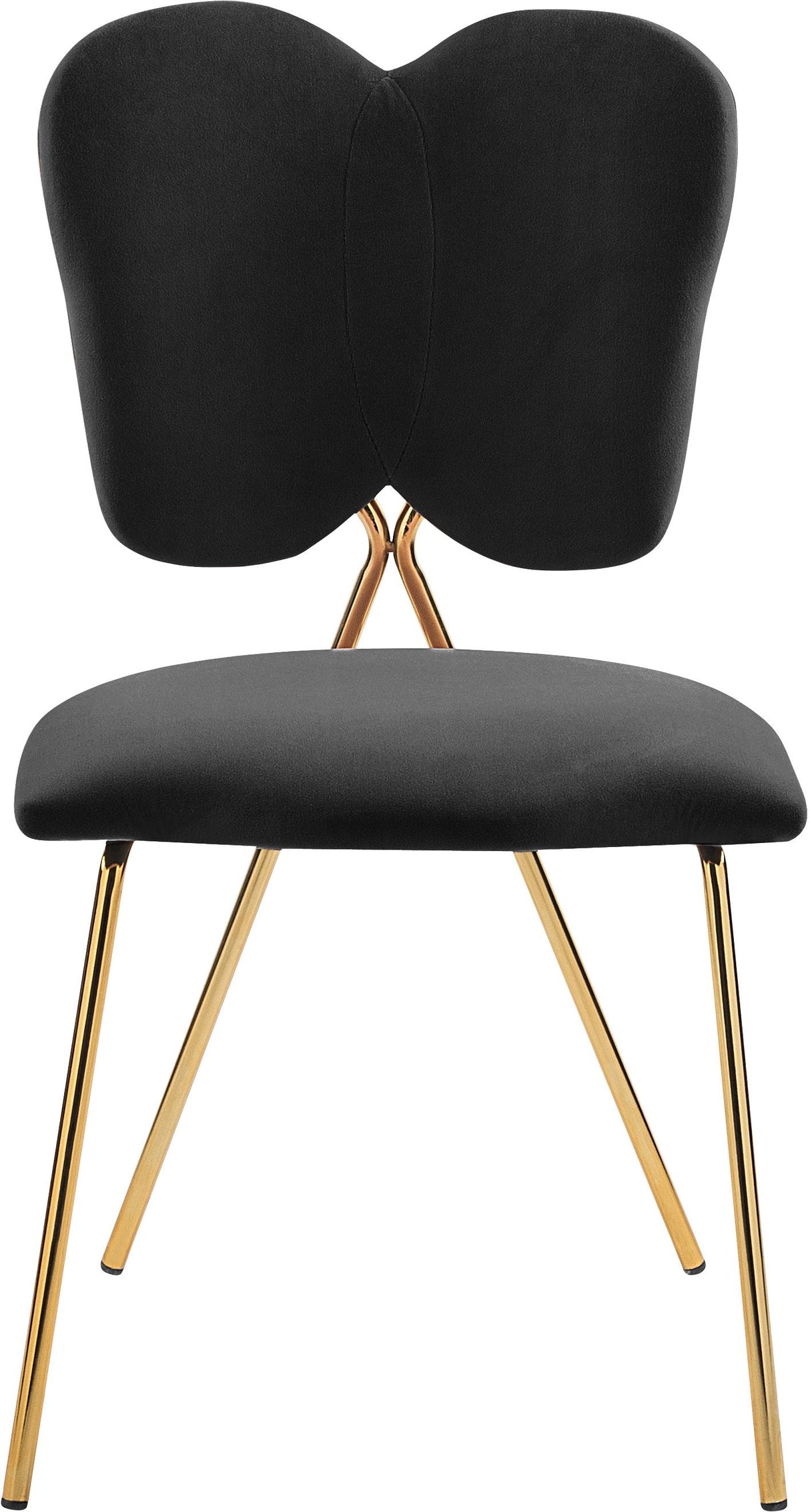Angel Black Velvet Dining Chair - galleria furniture outlet