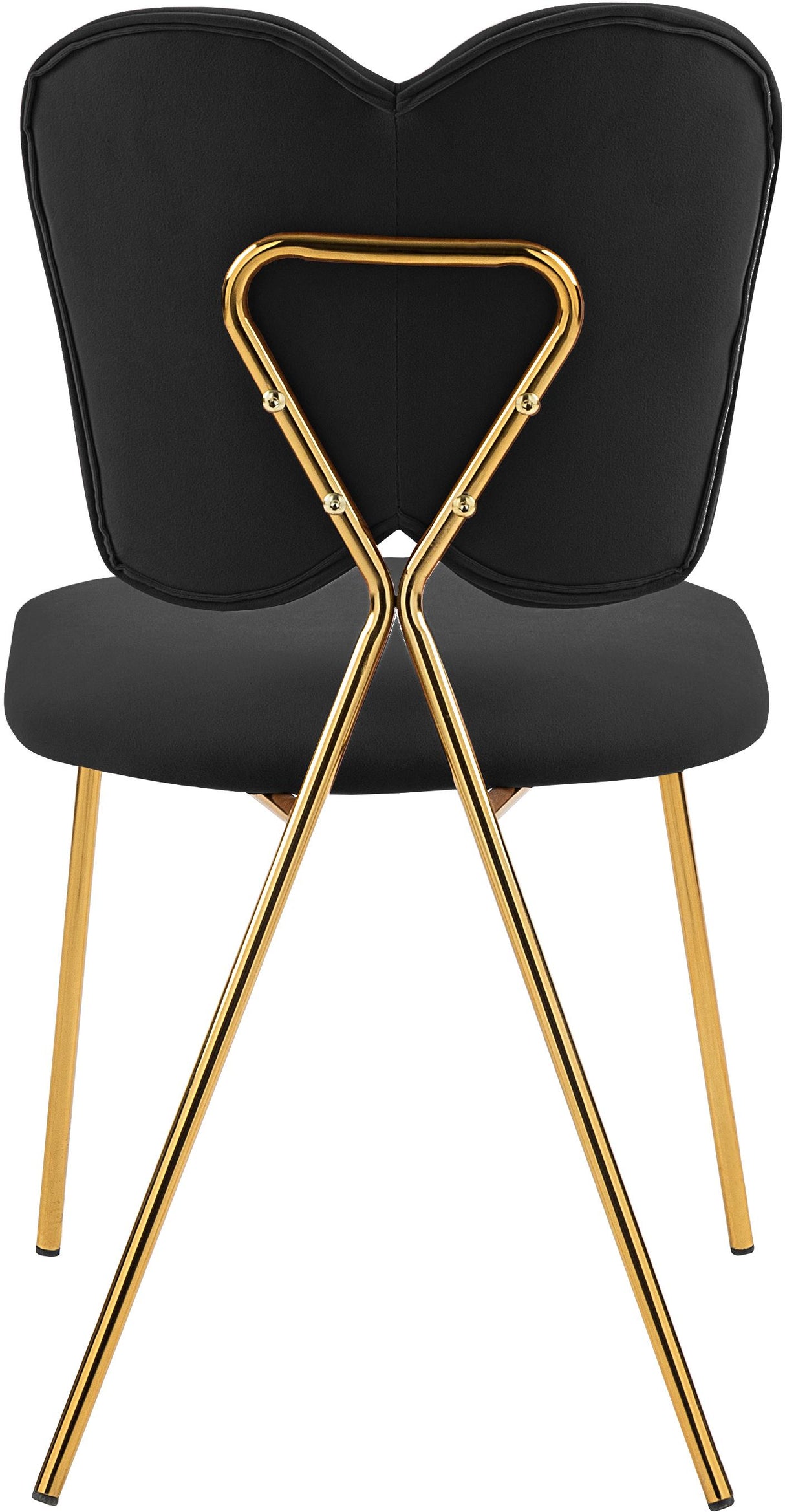 Angel Black Velvet Dining Chair - galleria furniture outlet