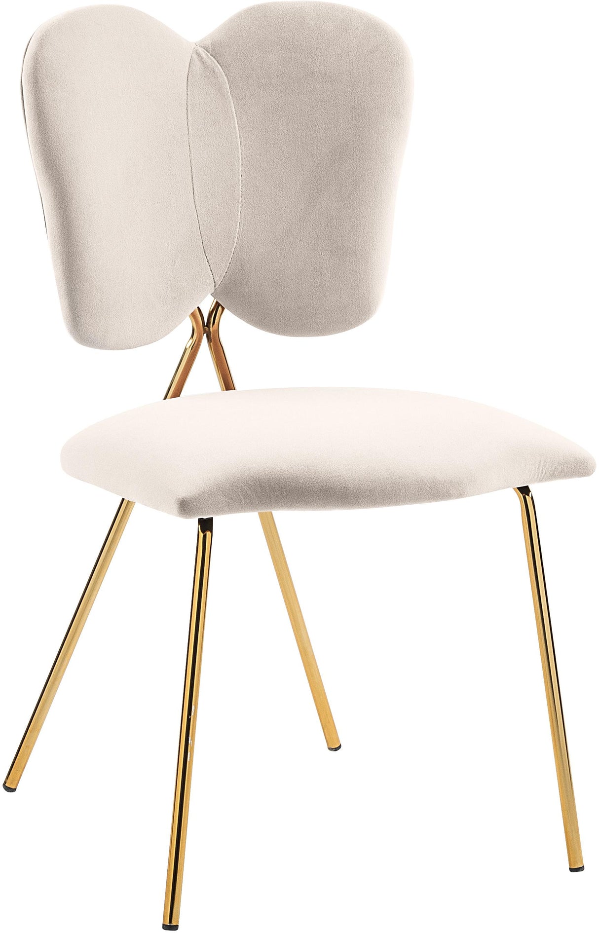 Angel Cream Velvet Dining Chair - galleria furniture outlet