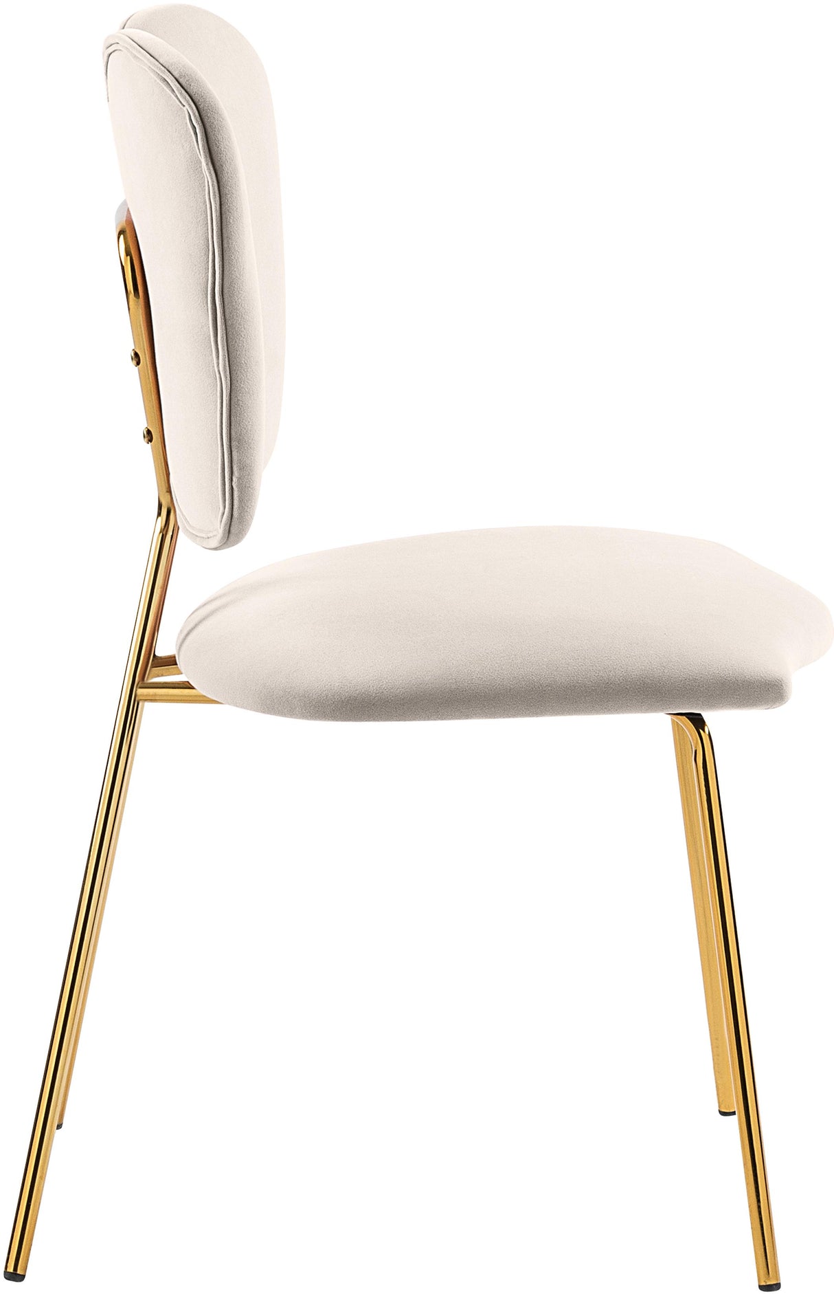 Angel Cream Velvet Dining Chair - galleria furniture outlet