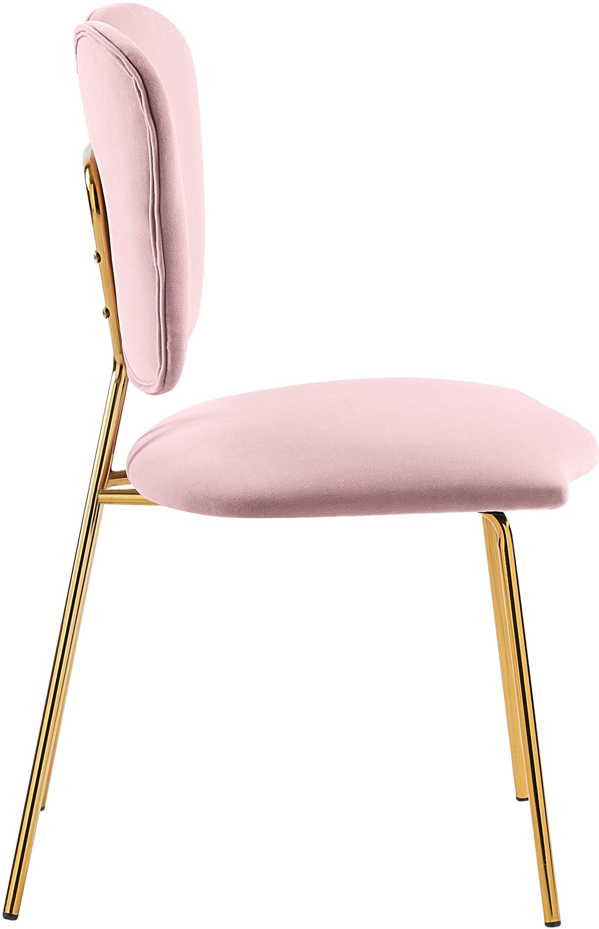 Angel Pink Velvet Dining Chair - galleria furniture outlet
