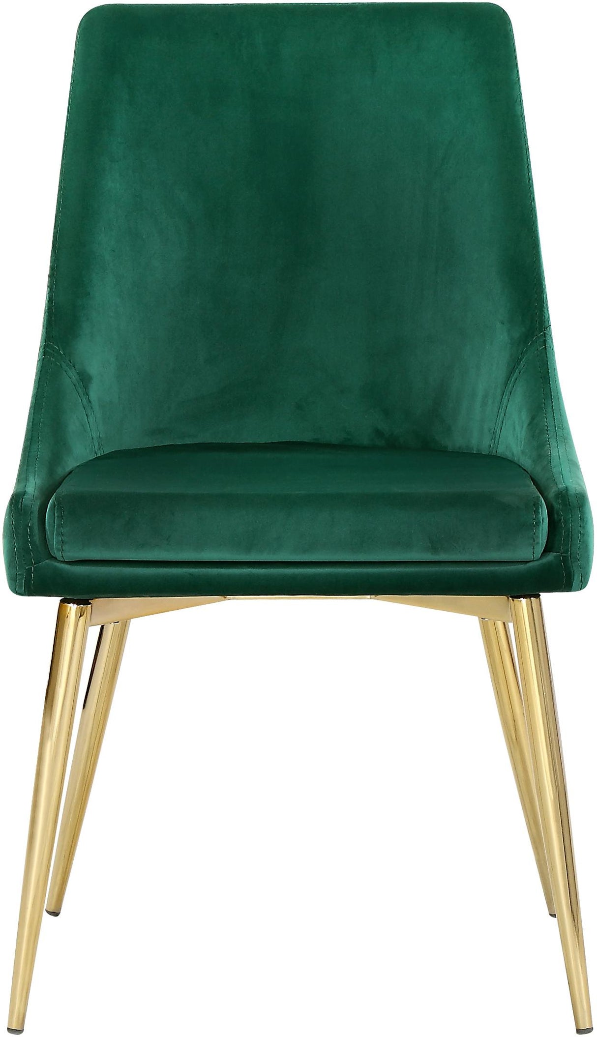 Karina Green Velvet Dining Chair - galleria furniture outlet
