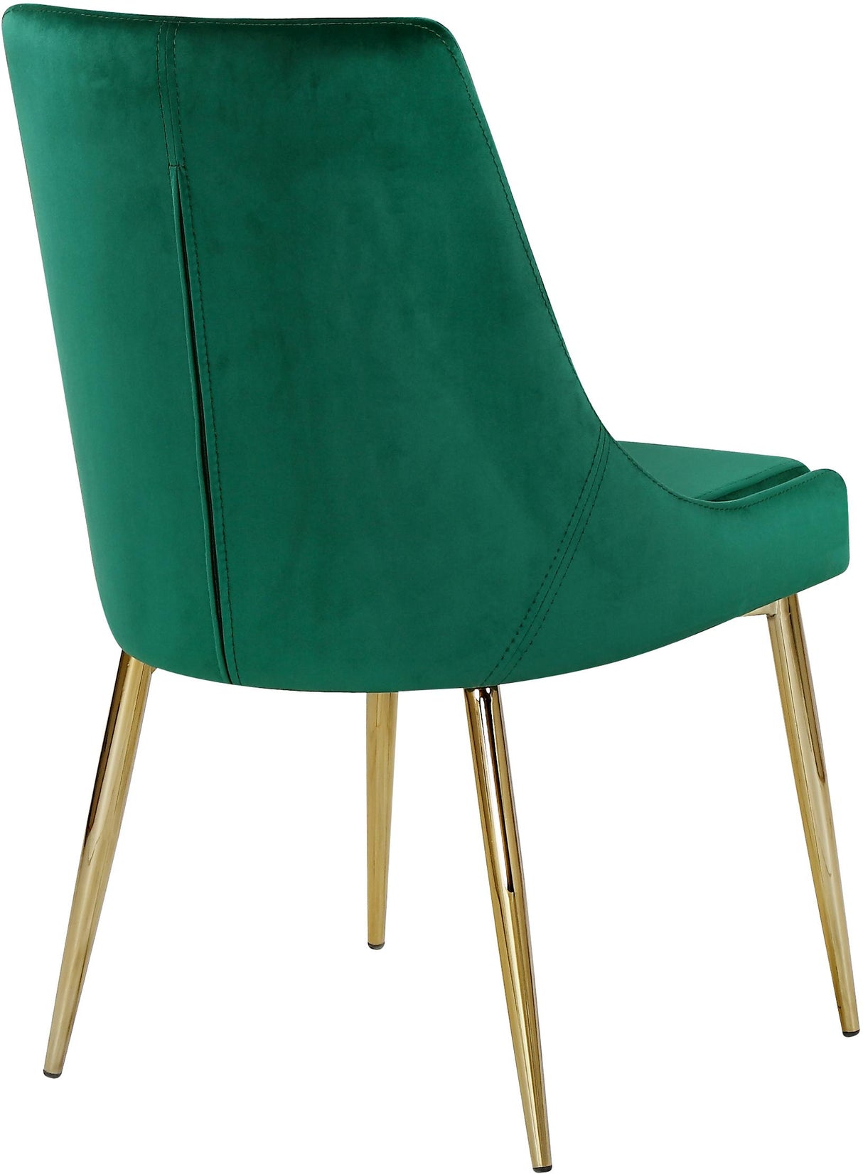 Karina Green Velvet Dining Chair - galleria furniture outlet