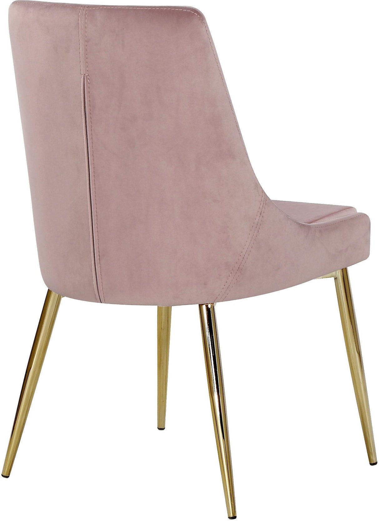 Karina Pink Velvet Dining Chair - galleria furniture outlet