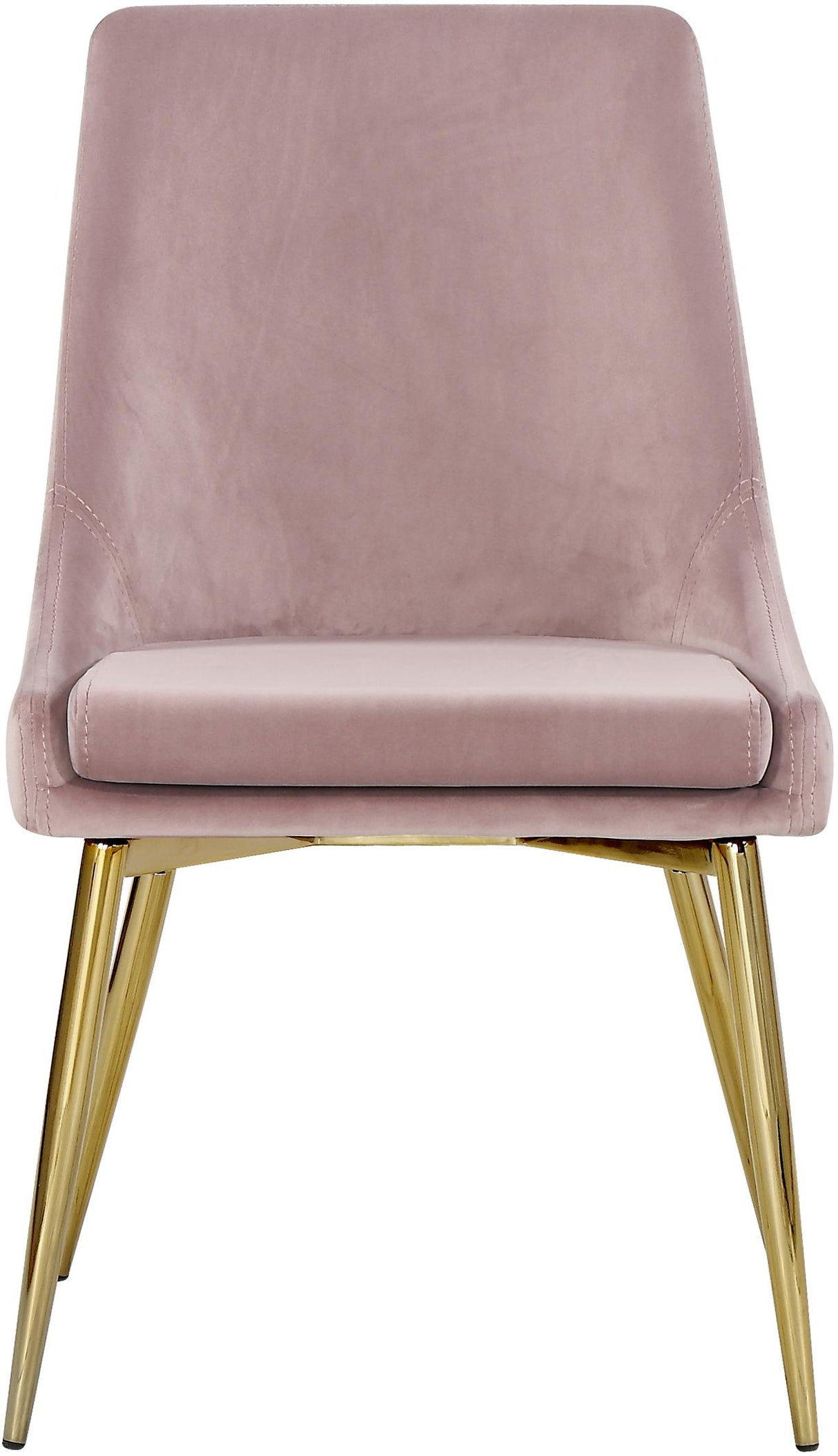 Karina Pink Velvet Dining Chair - galleria furniture outlet