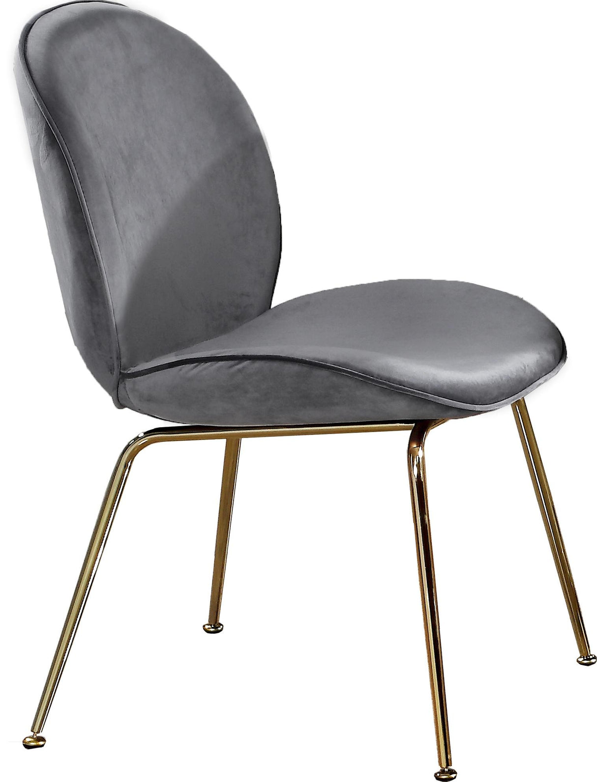 Paris Grey Velvet Dining Chair - galleria furniture outlet