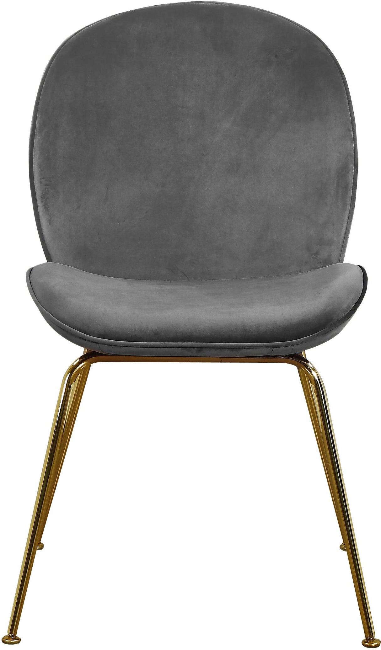 Paris Grey Velvet Dining Chair - galleria furniture outlet