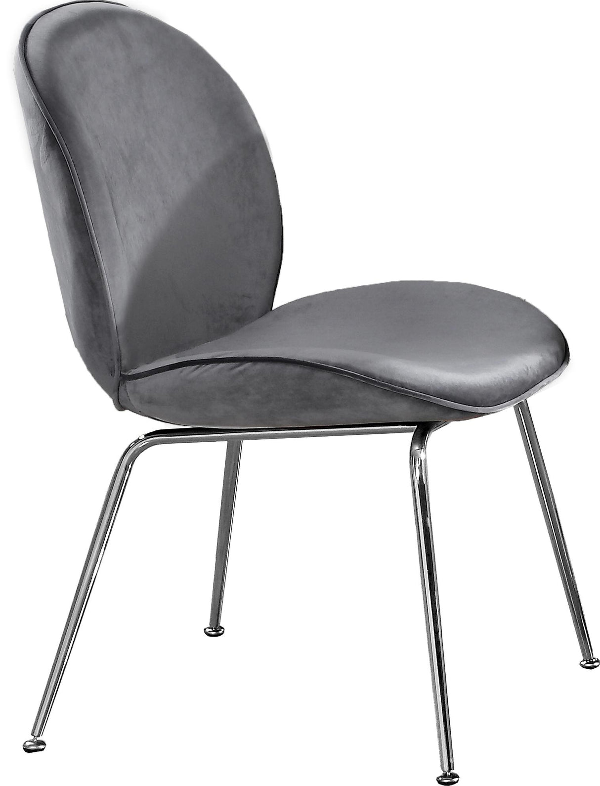 Paris Grey Velvet Dining Chair - galleria furniture outlet