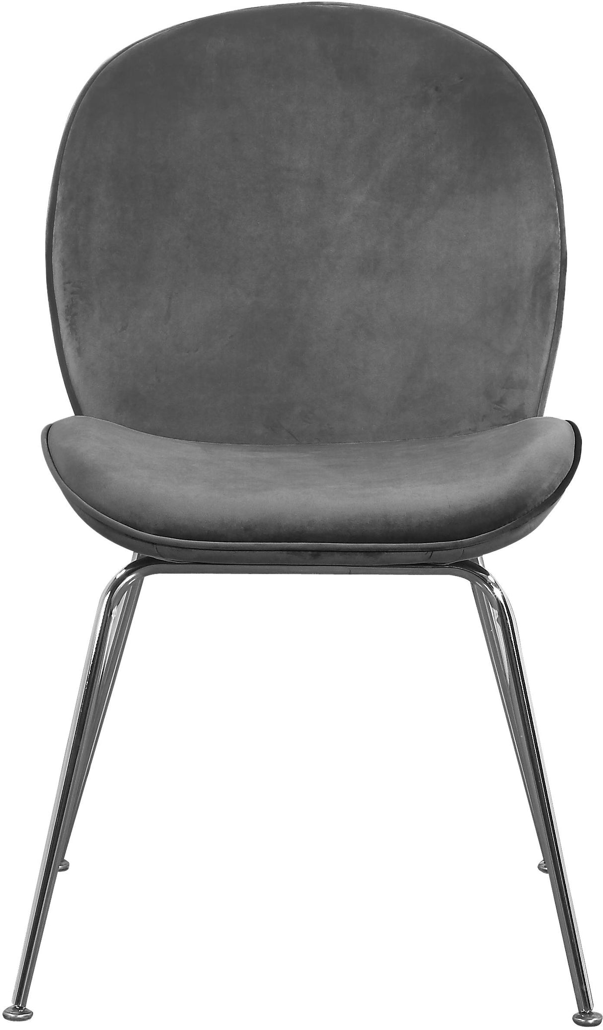 Paris Grey Velvet Dining Chair - galleria furniture outlet