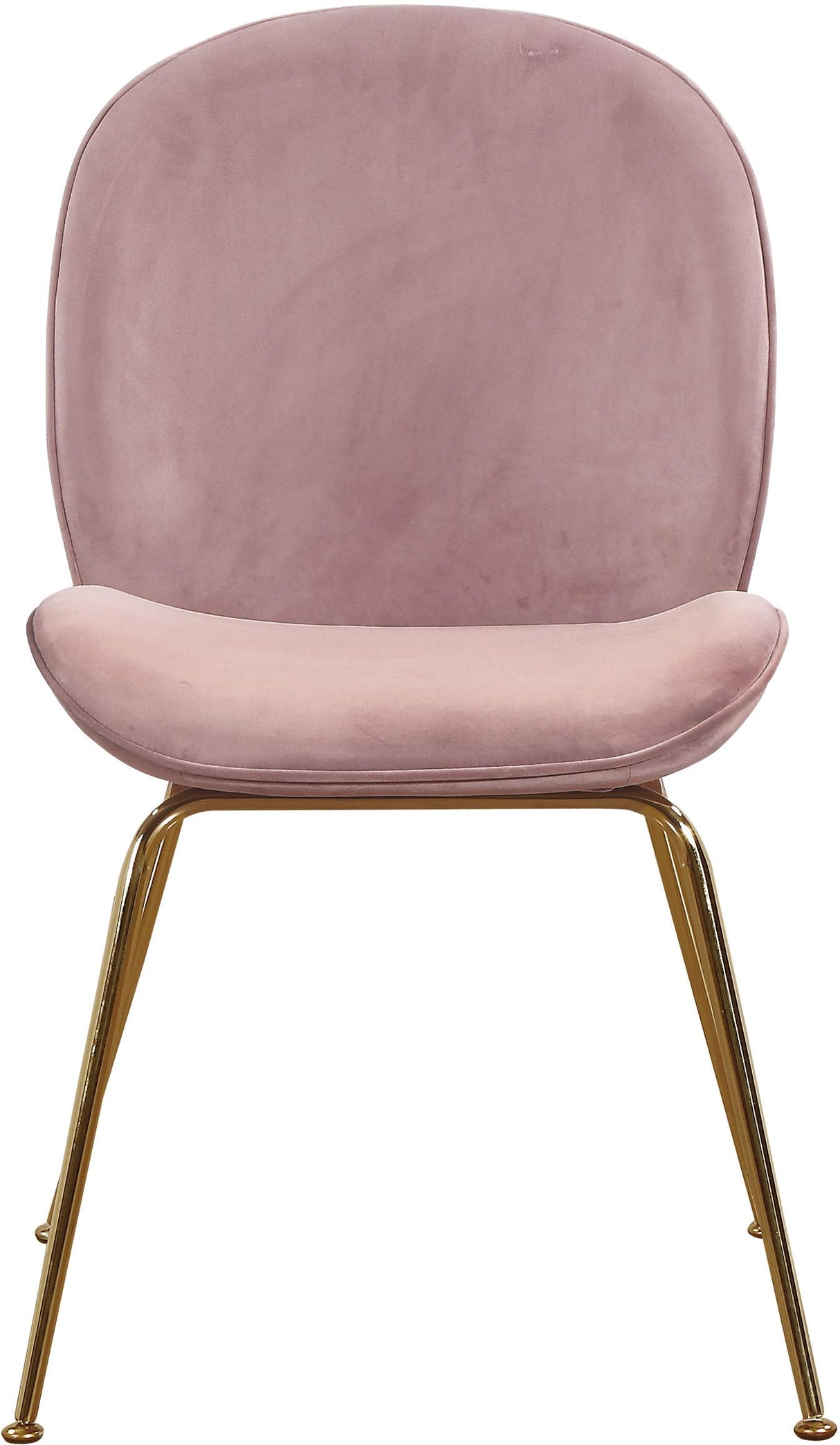 Paris Pink Velvet Dining Chair - galleria furniture outlet