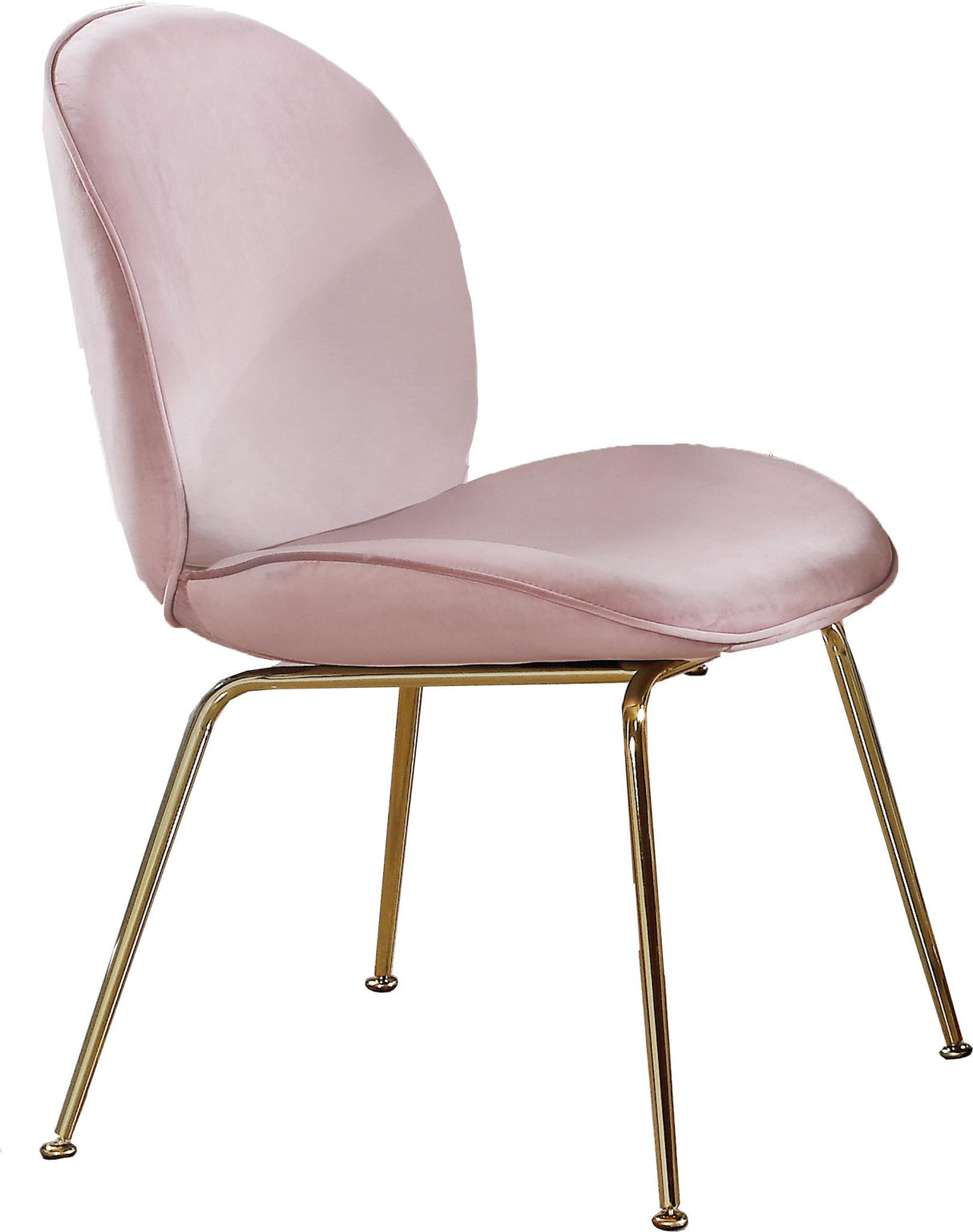 Paris Pink Velvet Dining Chair - galleria furniture outlet