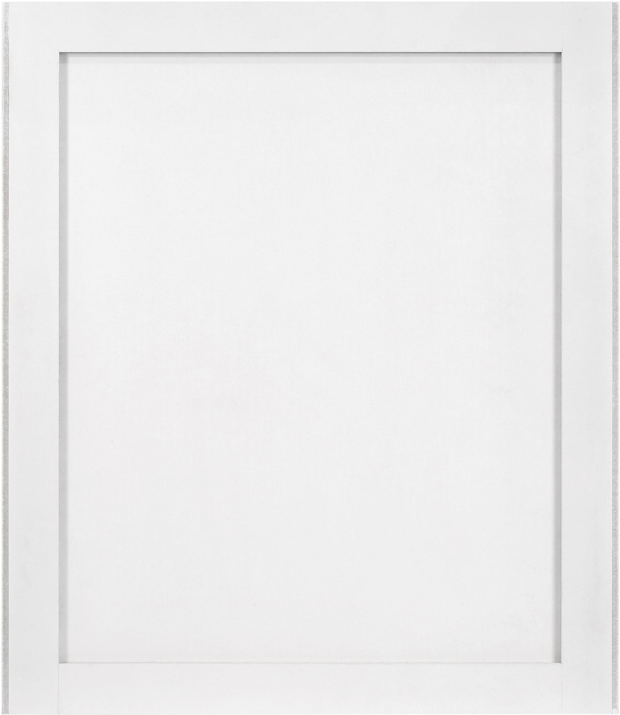 Modernist White Gloss Mirror