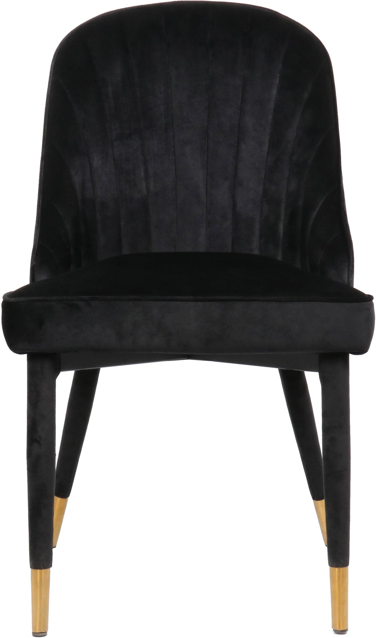 Belle Black Velvet Dining Chair - galleria furniture outlet