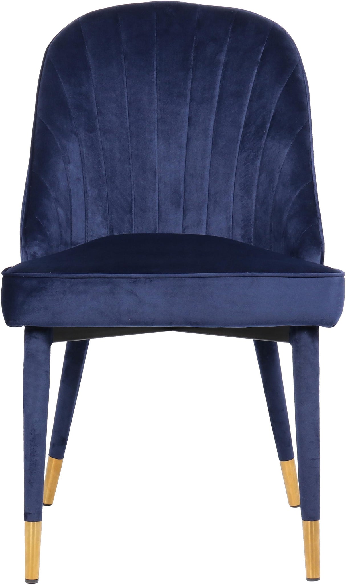 Belle Navy Velvet Dining Chair - galleria furniture outlet