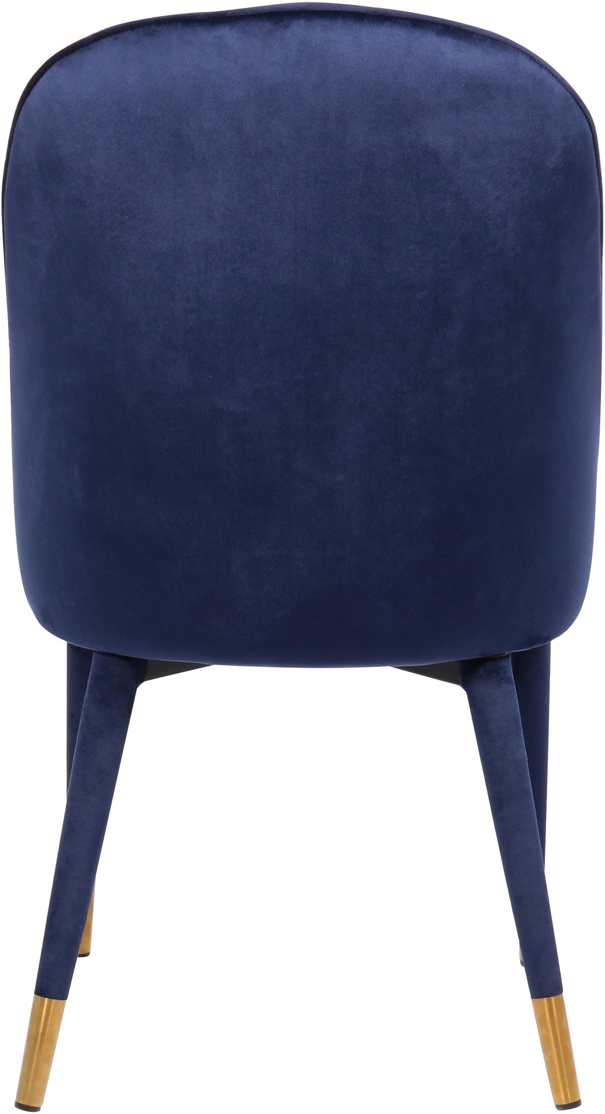 Belle Navy Velvet Dining Chair - galleria furniture outlet