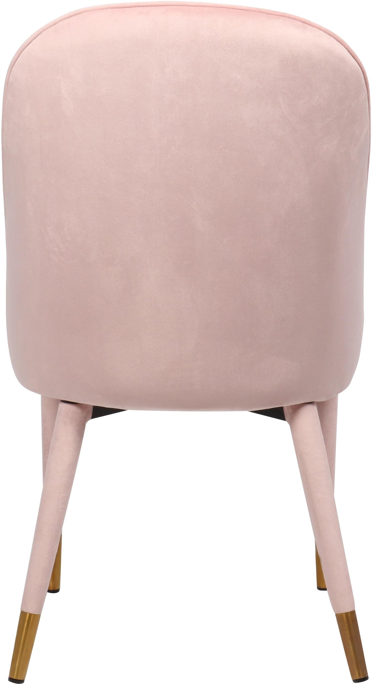 Belle Pink Velvet Dining Chair - galleria furniture outlet