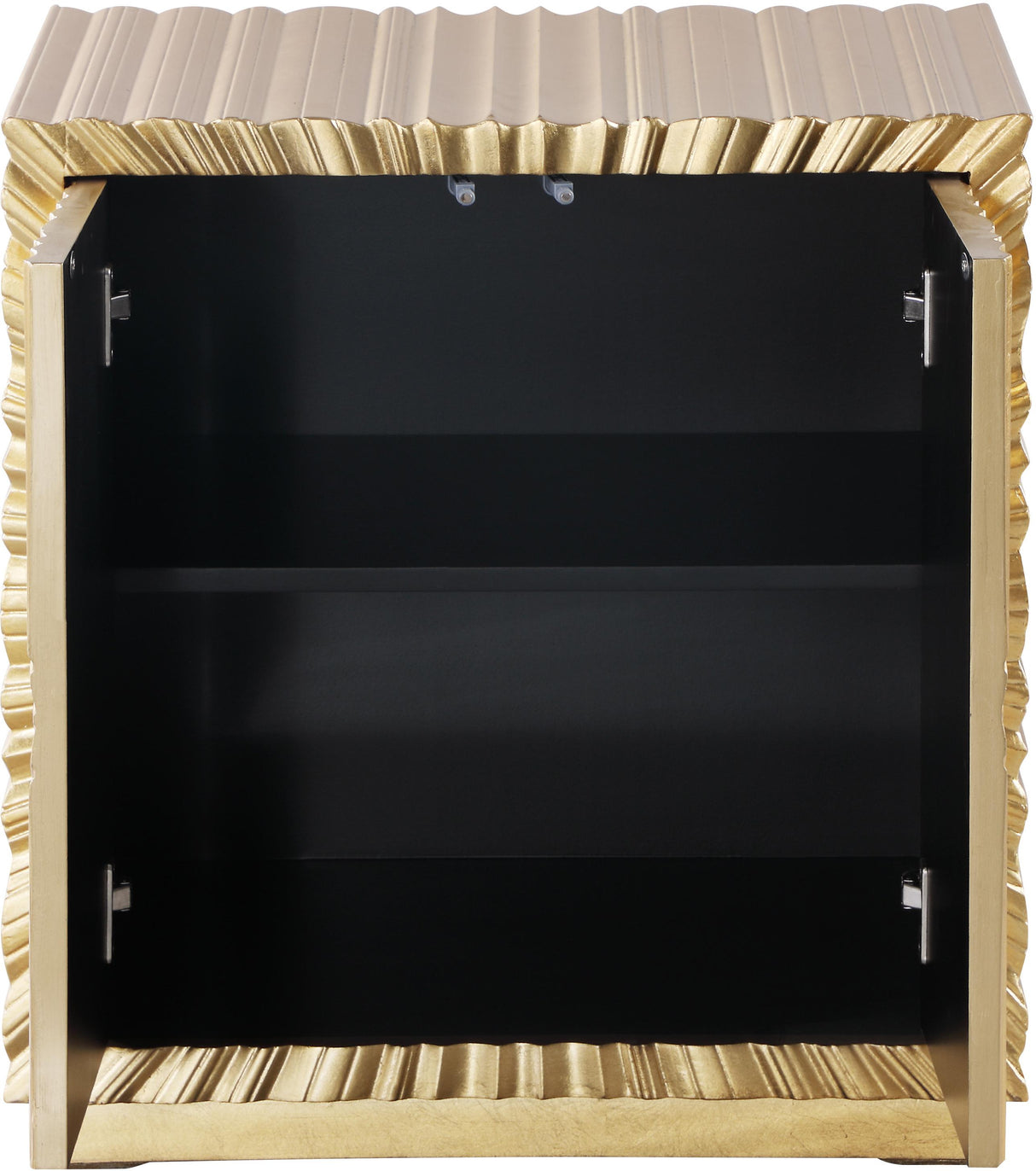Golda Gold Side Table - galleria furniture outlet