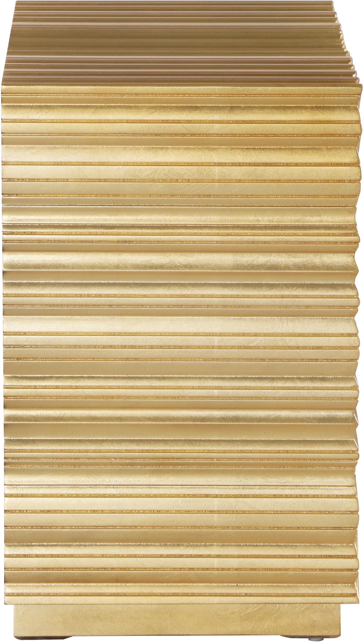 Golda Gold Side Table - galleria furniture outlet