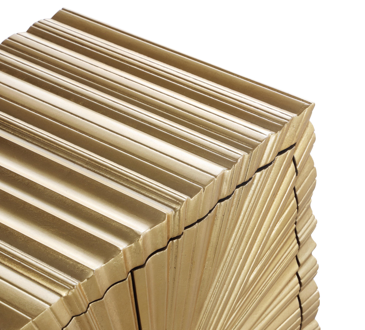 Golda Gold Side Table - galleria furniture outlet