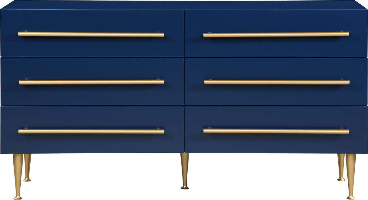 Marisol Navy Dresser - galleria furniture outlet