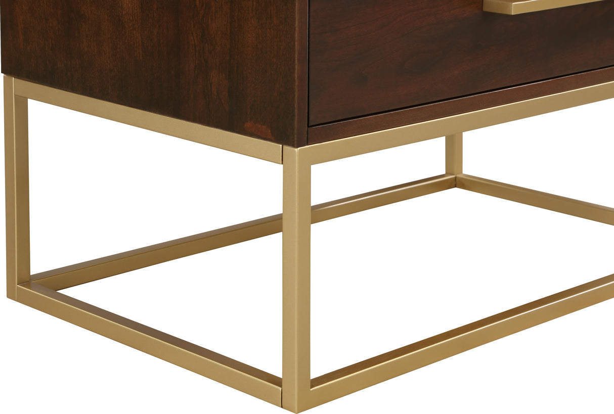 Maxine Cherry / Gold Chest - galleria furniture outlet