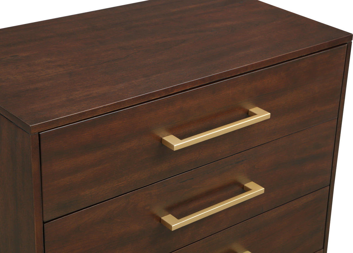 Maxine Cherry / Gold Chest - galleria furniture outlet