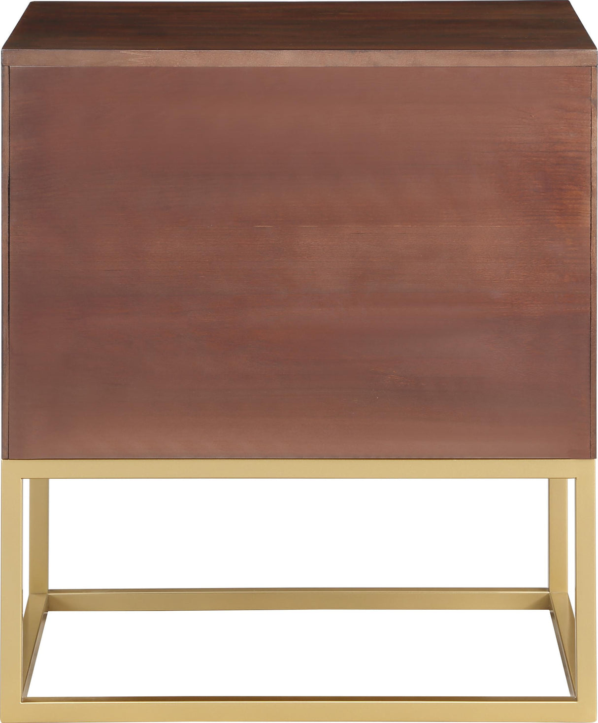 Maxine Cherry / Gold Night Stand - galleria furniture outlet